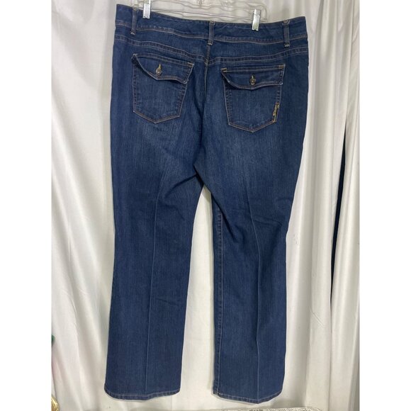 Style & Co. Womens Boot Cut Jeans Size 18 Blue Denim Cotton/Polyester/Spandex - Picture 4 of 9